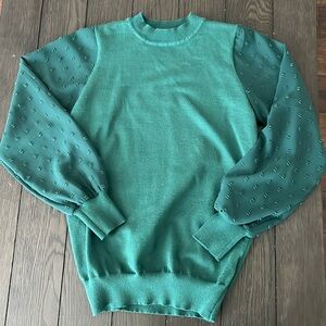 Arshiner girls puff sleeve sweater large
